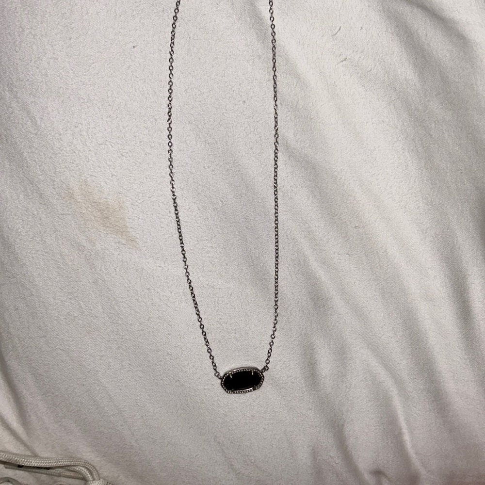Black and silver Kendra Scott necklace